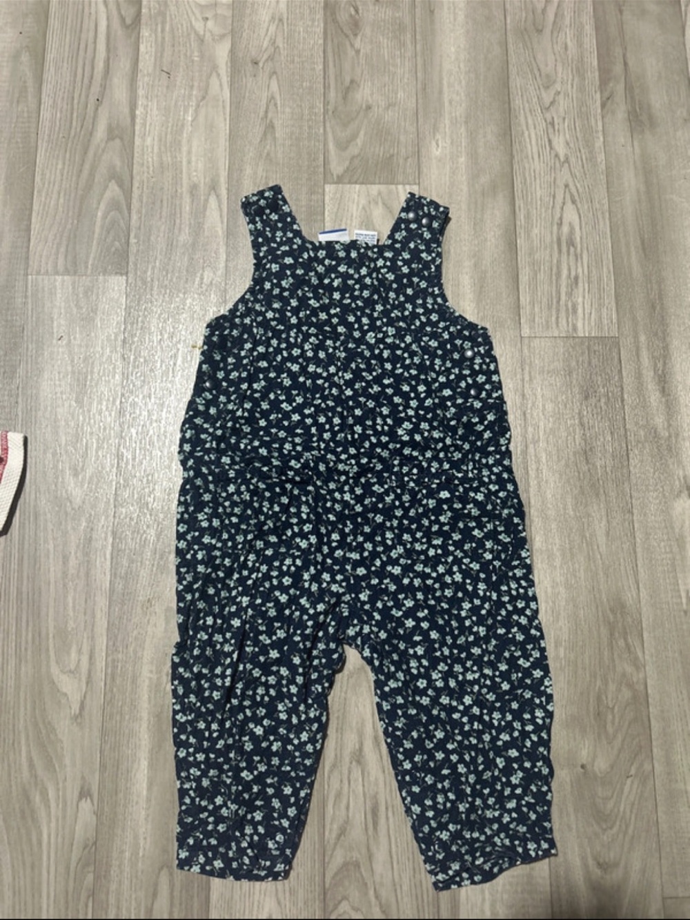 Navy Floral Kids One-Piece Romper